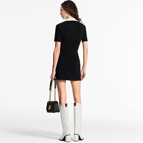 Technical Jersey Peter Pan Collar Dress ambiance view