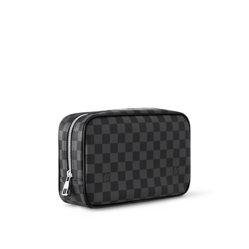 Toilet Pouch GM Damier Graphite in Men's Travel Travel Accessories collections by Louis Vuitton (Product zoom)
