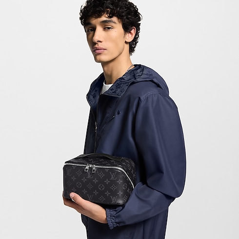 Toiletry Bag Monogram Eclipse in Men's Travel Travel Accessories collections by Louis Vuitton (Product zoom)