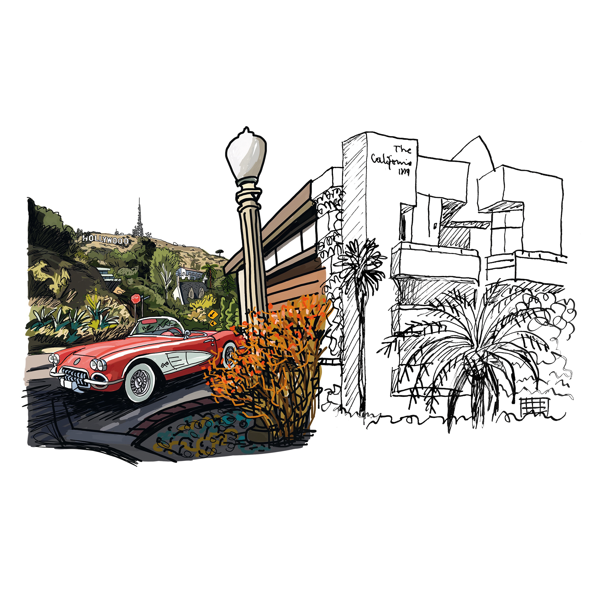 Travel Book Los Angeles  in Trunks, Travel and Home