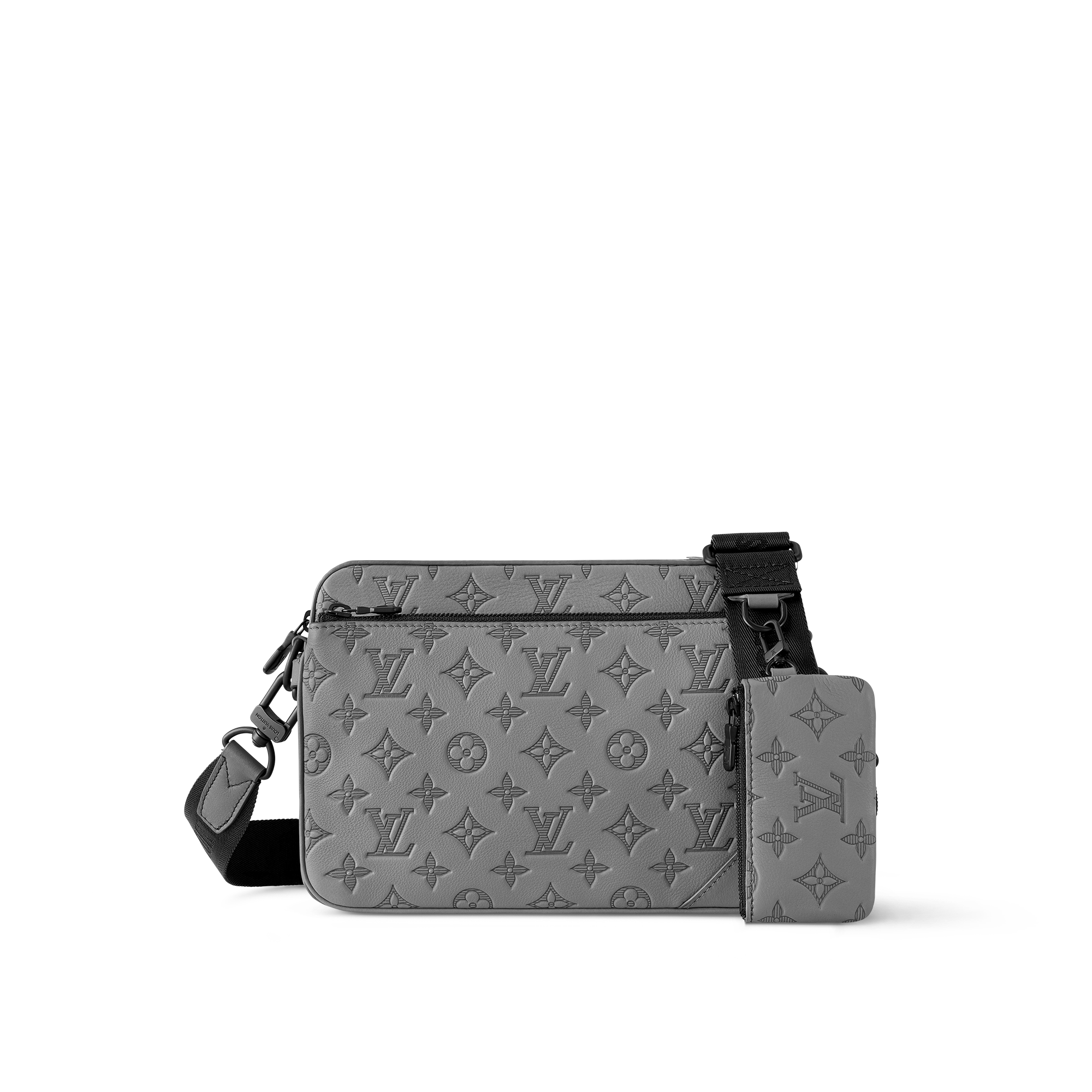 Trio Messenger  Monogram Shadow Leather in Men