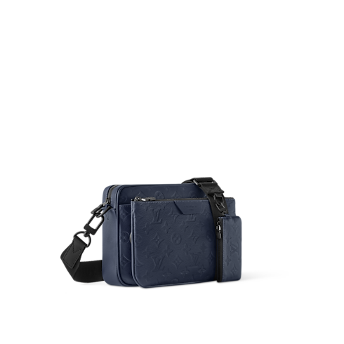 Trio Messenger Monogram Shadow Leather in Bags and Small Leather Goods's Men Bags Newness collections by Louis Vuitton (Product zoom)