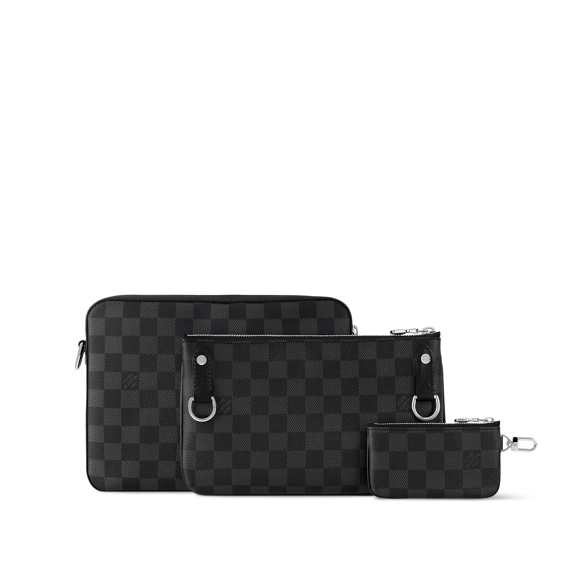 Trio Messenger Damier Graphite in Men