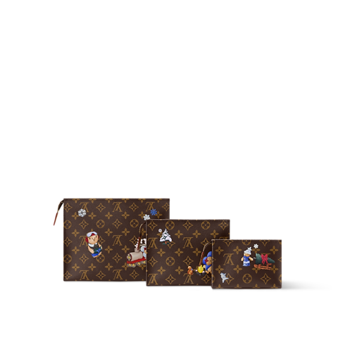 Trio Toilet Pouch Monogram in Women's Travel Travel Accessories collections by Louis Vuitton (Product zoom)