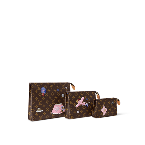 Trio Toilet Pouch Monogram in Women's Travel Travel Accessories collections by Louis Vuitton (Product zoom)