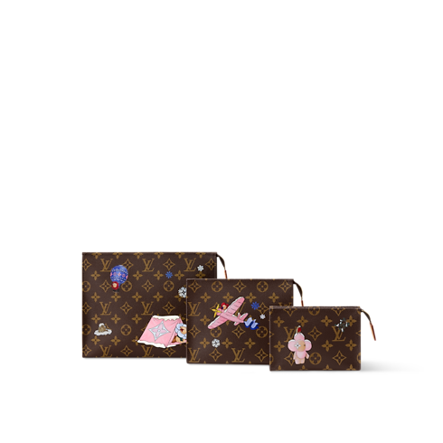 Trio Toilet Pouch Monogram in Women's Travel Travel Accessories collections by Louis Vuitton (Product zoom)