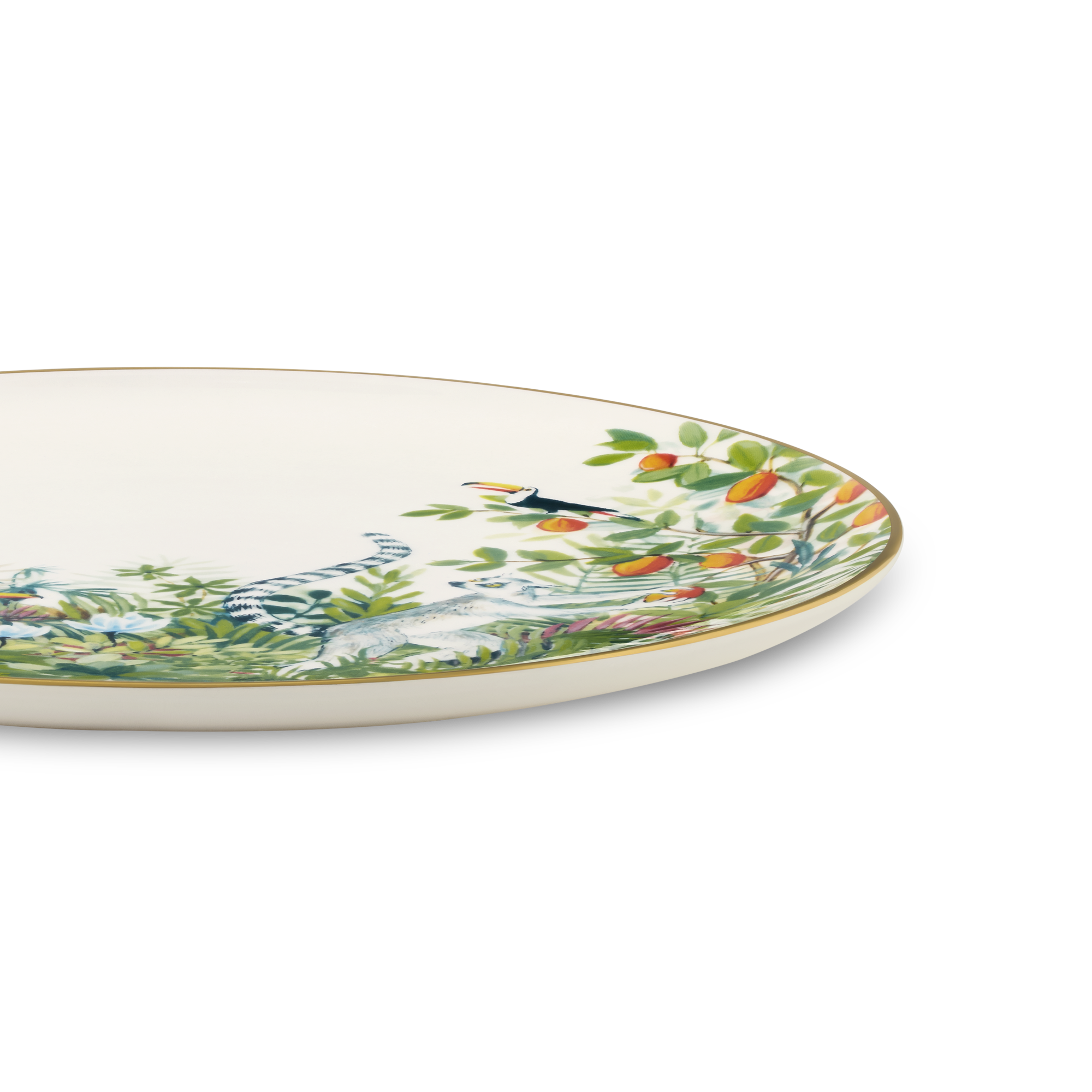 Tropical Jungle Set 2 Dessert Plates  in Trunks, Travel and Home