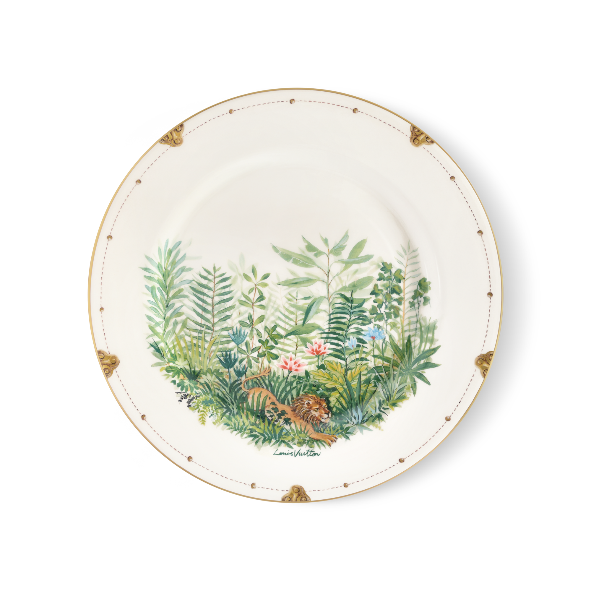 Tropical Jungle Set 2 Dinner Plates  in Trunks, Travel and Home