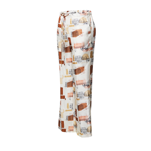 Trunk Print Pajama Pants in Women's Ready-to-Wear Pants and Shorts collections by Louis Vuitton (Product zoom)