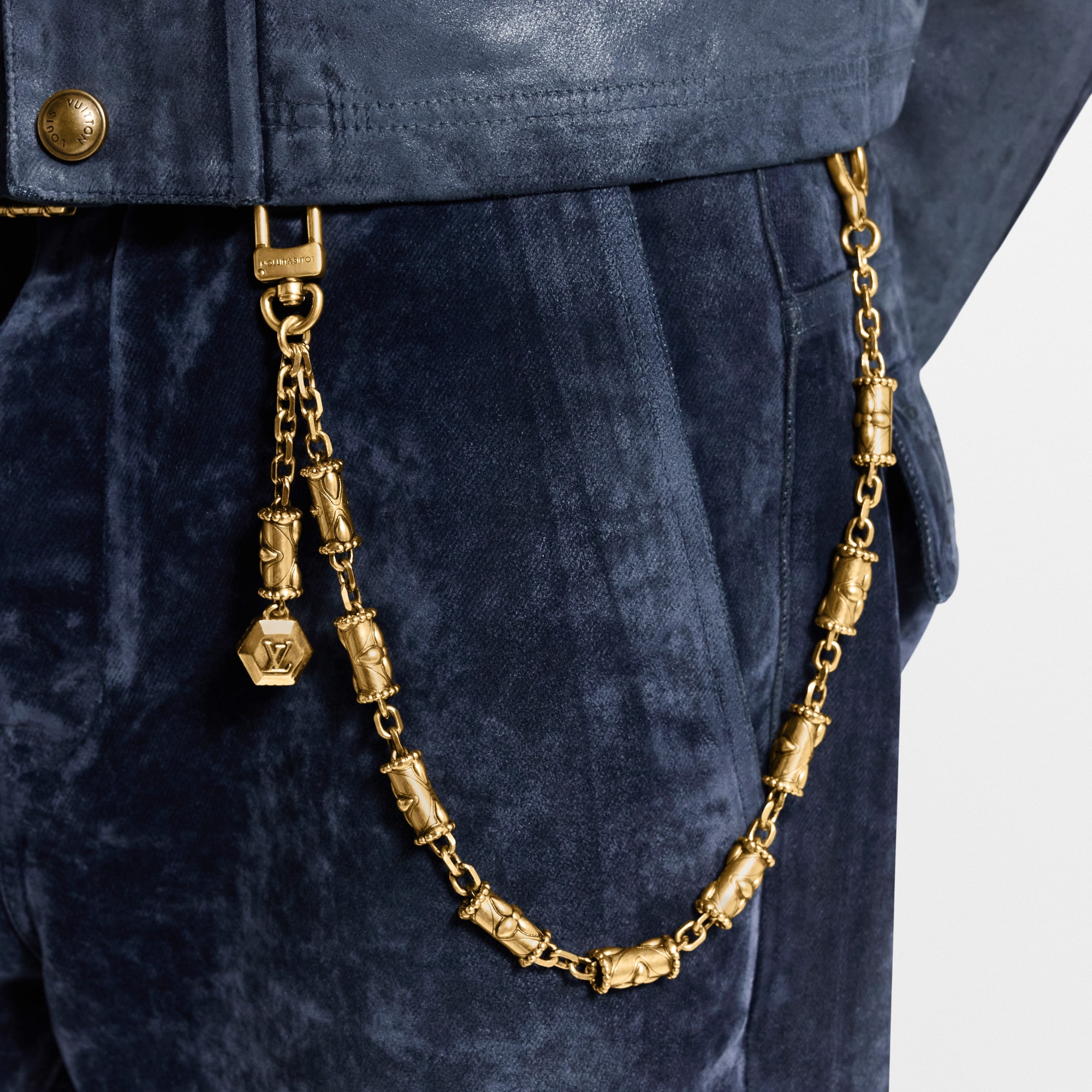 Tubular Chain Belt . in Men