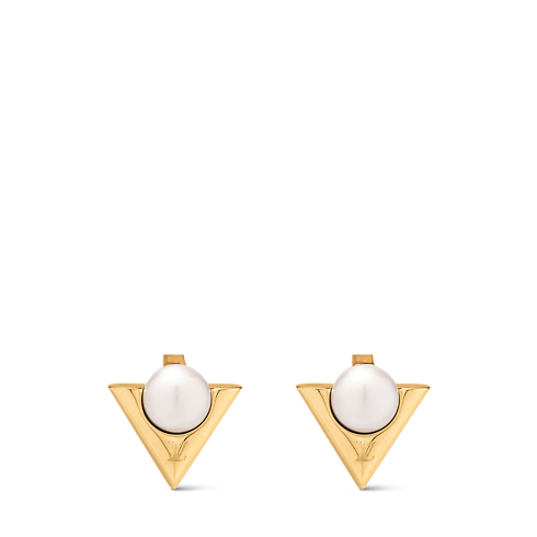 V For Vuitton Pearl And Metal Earrings . in Women's Fashion Jewellery Designer Fashion Jewellery collections by Louis Vuitton (Product zoom)