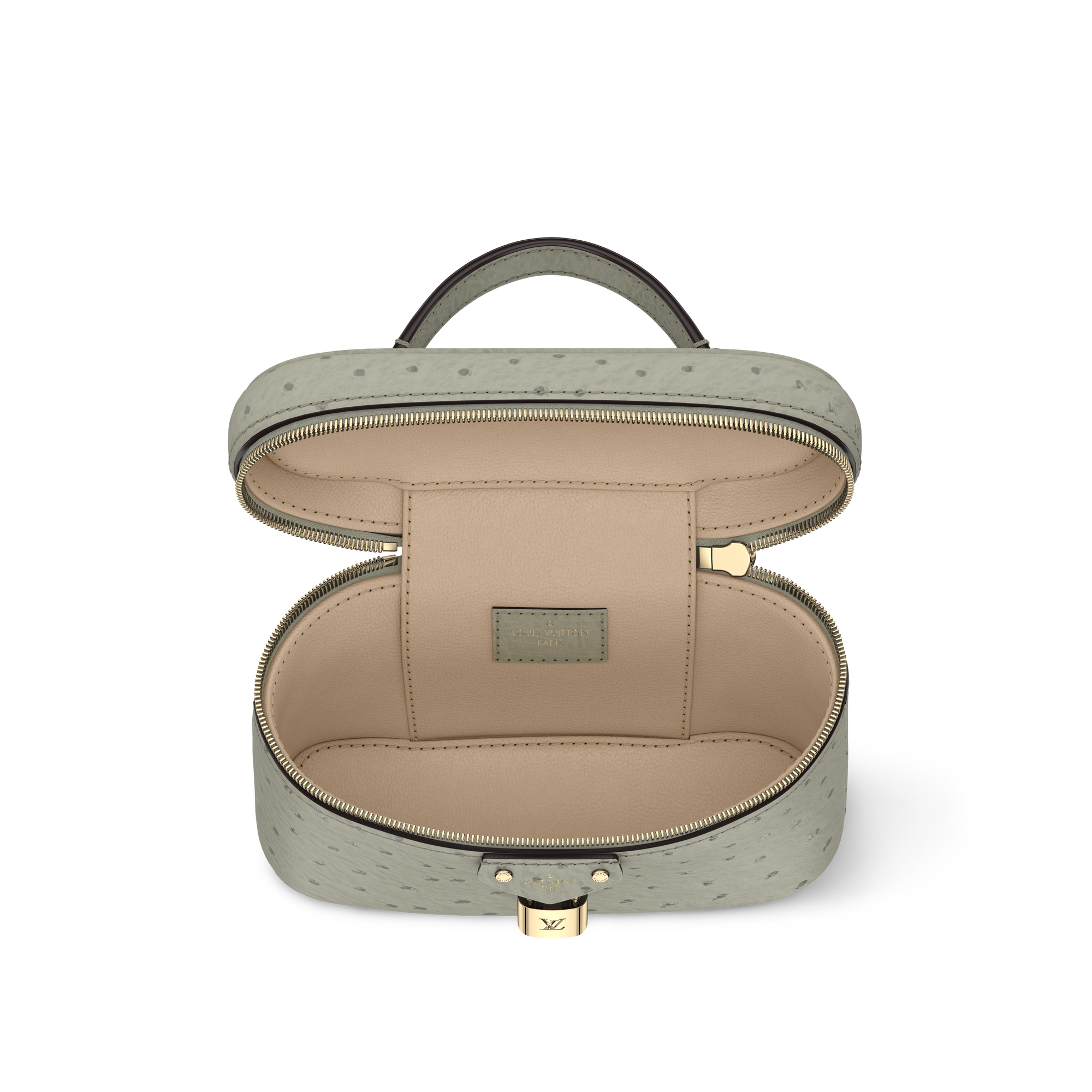 Vanity Chain Pouch Autruche in Women