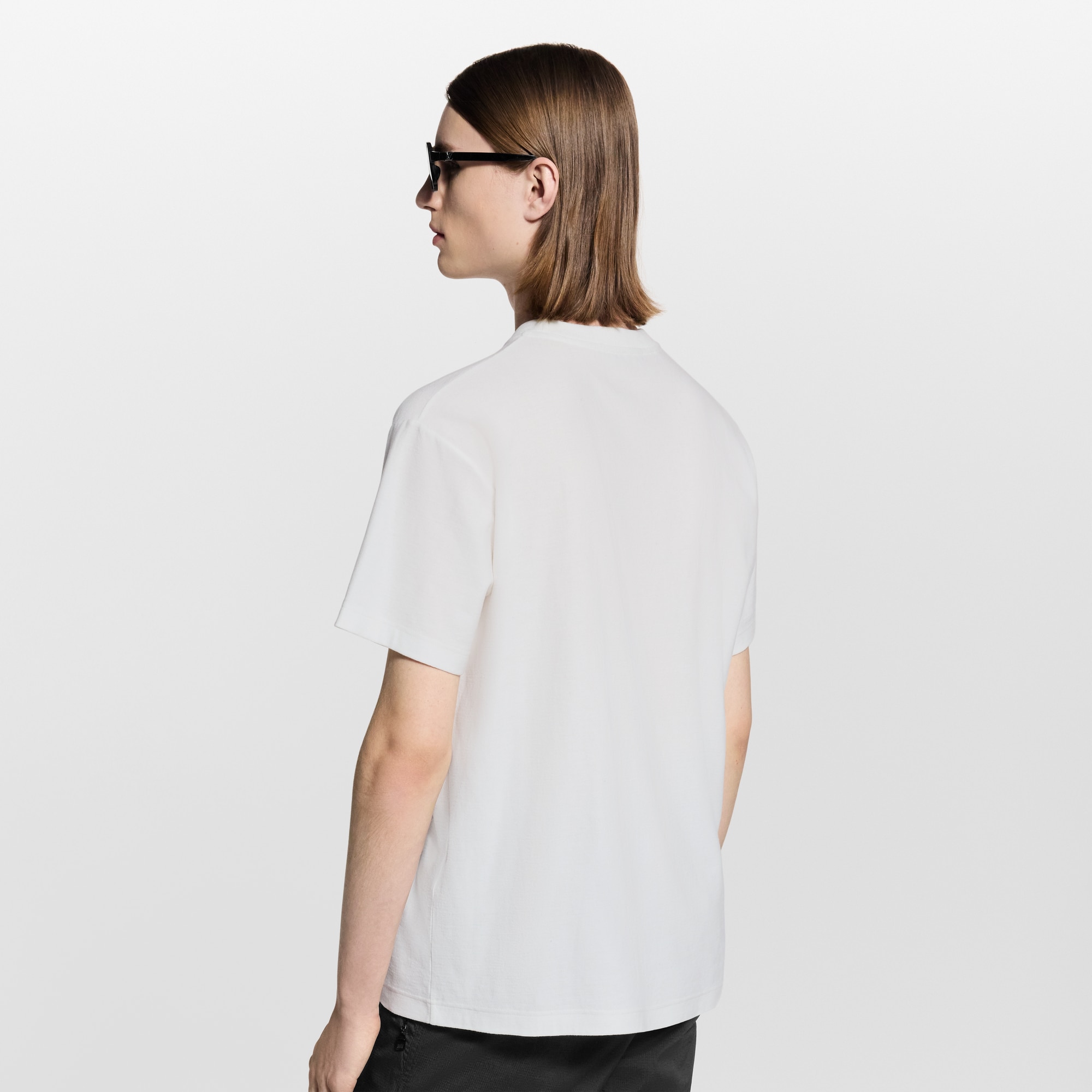 Velvet Jacquard Short-Sleeved T-Shirt  in Men