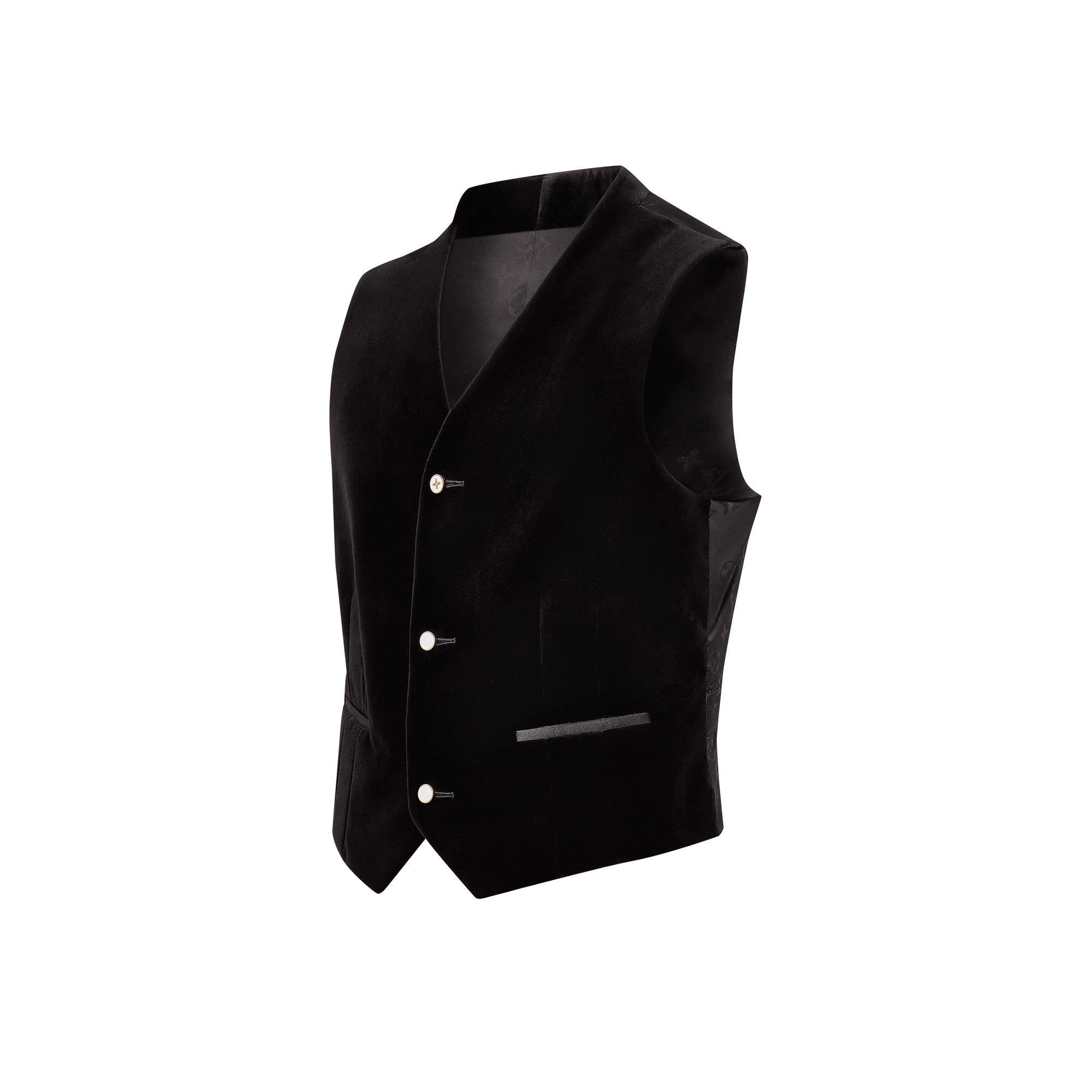 Velvet Tuxedo Gilet  in Men