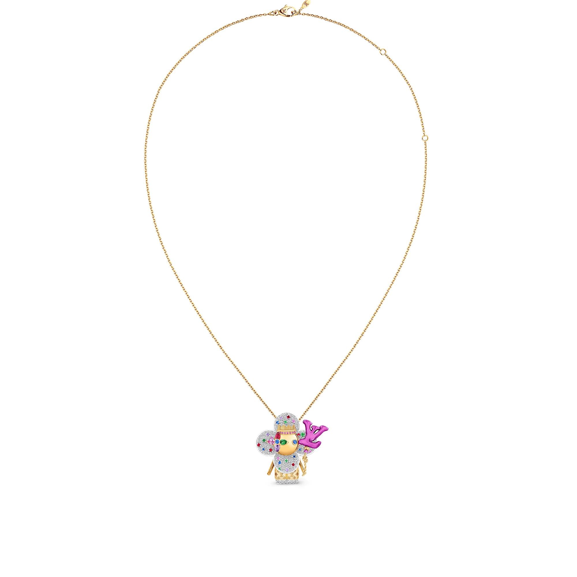 Vivienne Celebration Pendant, Yellow Gold, White Gold, Titanium, Diamonds and Colored Gemstones  in Jewellery