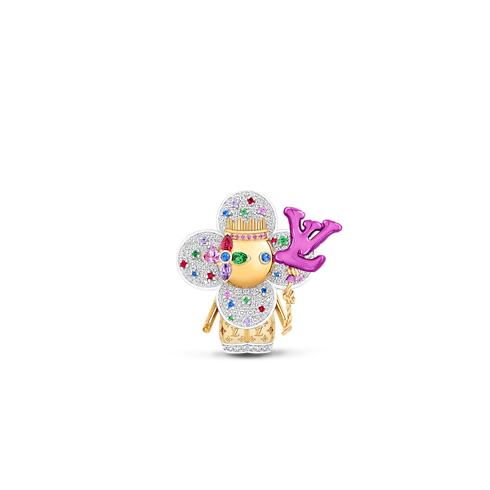 Vivienne Celebration Pendant, Yellow Gold, White Gold, Titanium, Diamonds and Colored Gemstones in Jewellery's Categories Necklaces and Pendants collections by Louis Vuitton (Product zoom)