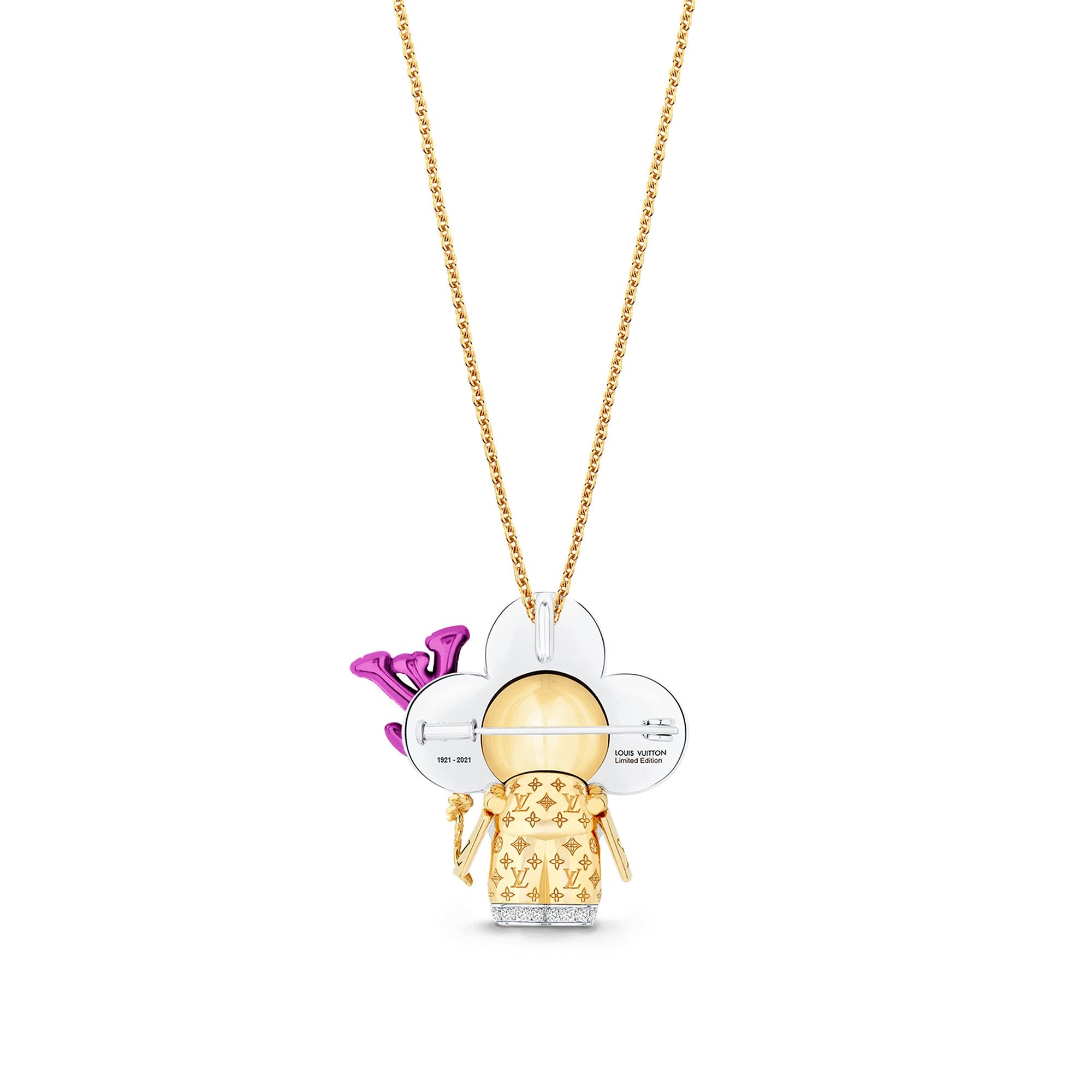 Vivienne Celebration Pendant, Yellow Gold, White Gold, Titanium, Diamonds and Colored Gemstones  in Jewellery