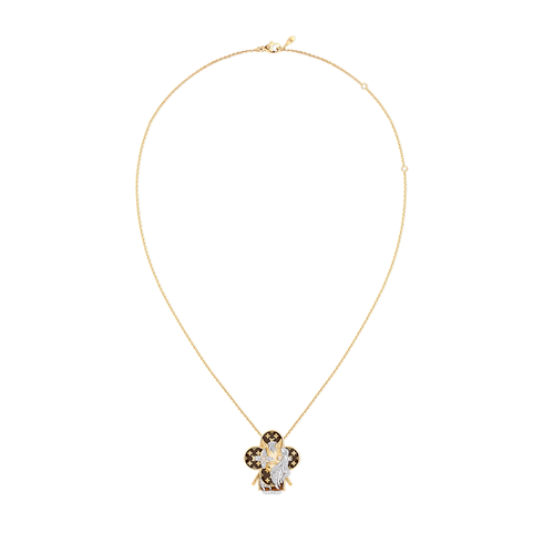 Vivienne Horse Pendant, Yellow Gold, White Gold, Lacquer & Diamonds in Les Extraordinaires's Jewelry Necklaces and Pendants collections by Louis Vuitton (Product zoom)