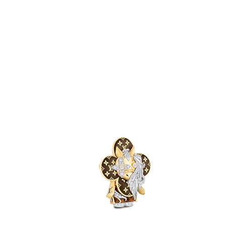 Vivienne Horse Pendant, Yellow Gold, White Gold, Lacquer & Diamonds in Les Extraordinaires's Jewelry Necklaces and Pendants collections by Louis Vuitton (Product zoom)