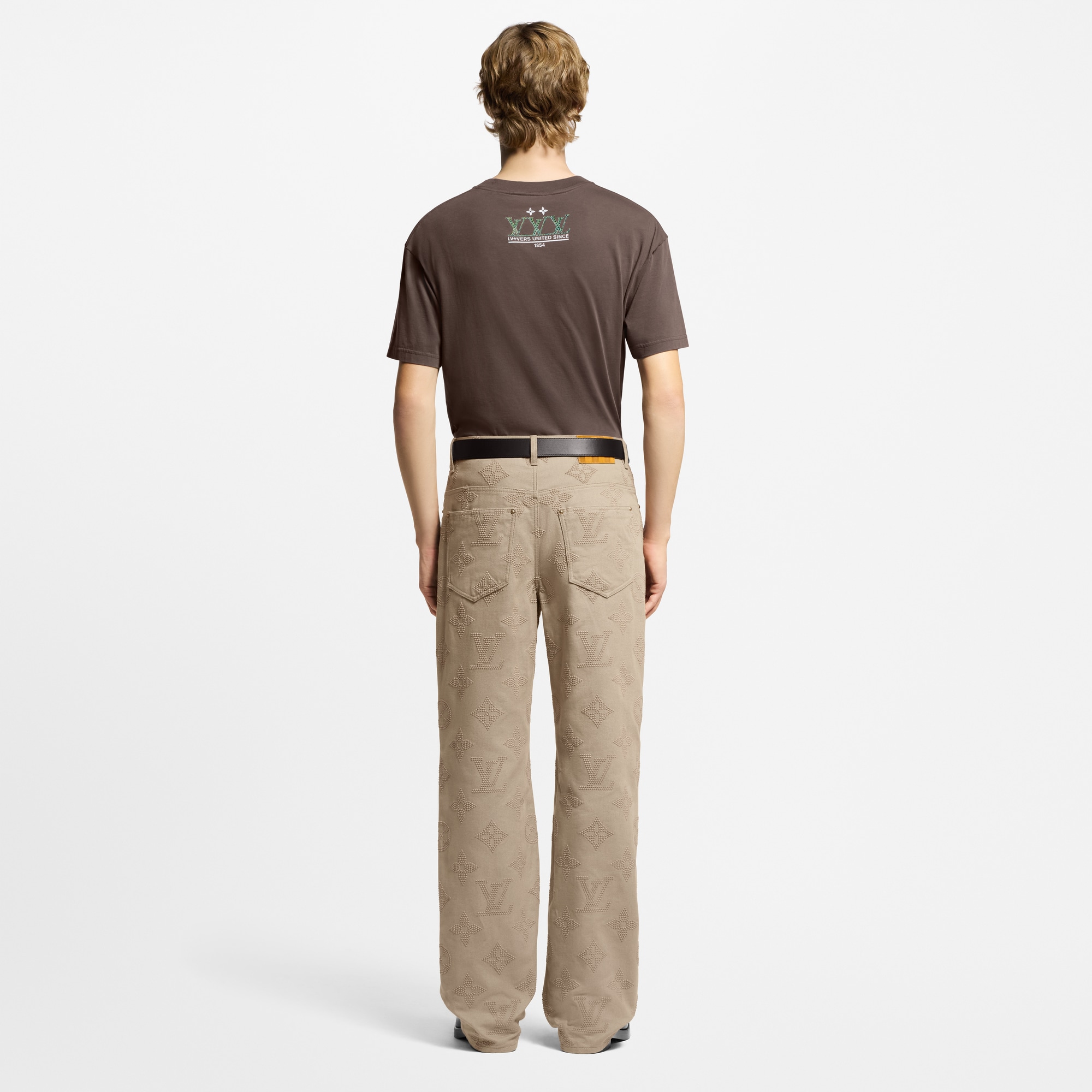 Washed Embellished Cotton T-Shirt  in Men