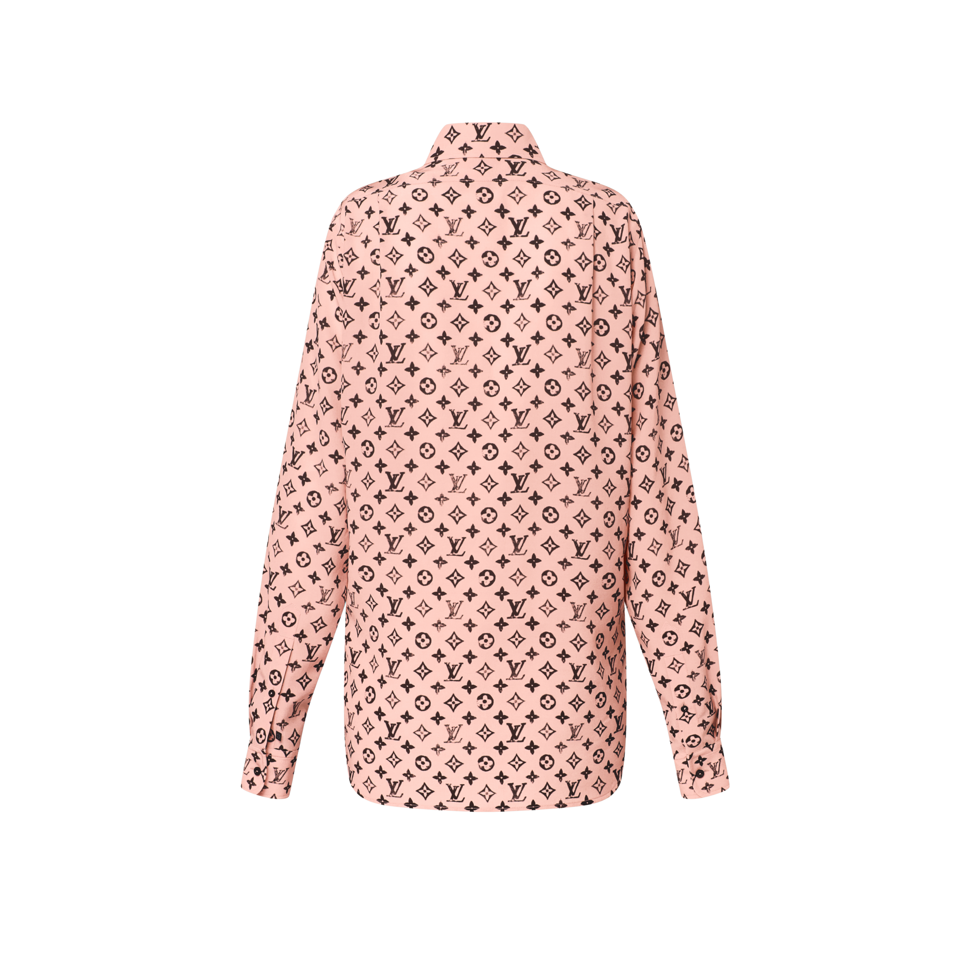 Washed Monogram Silk Shirt  in Women