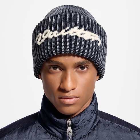 Washed Signature Beanie worn view