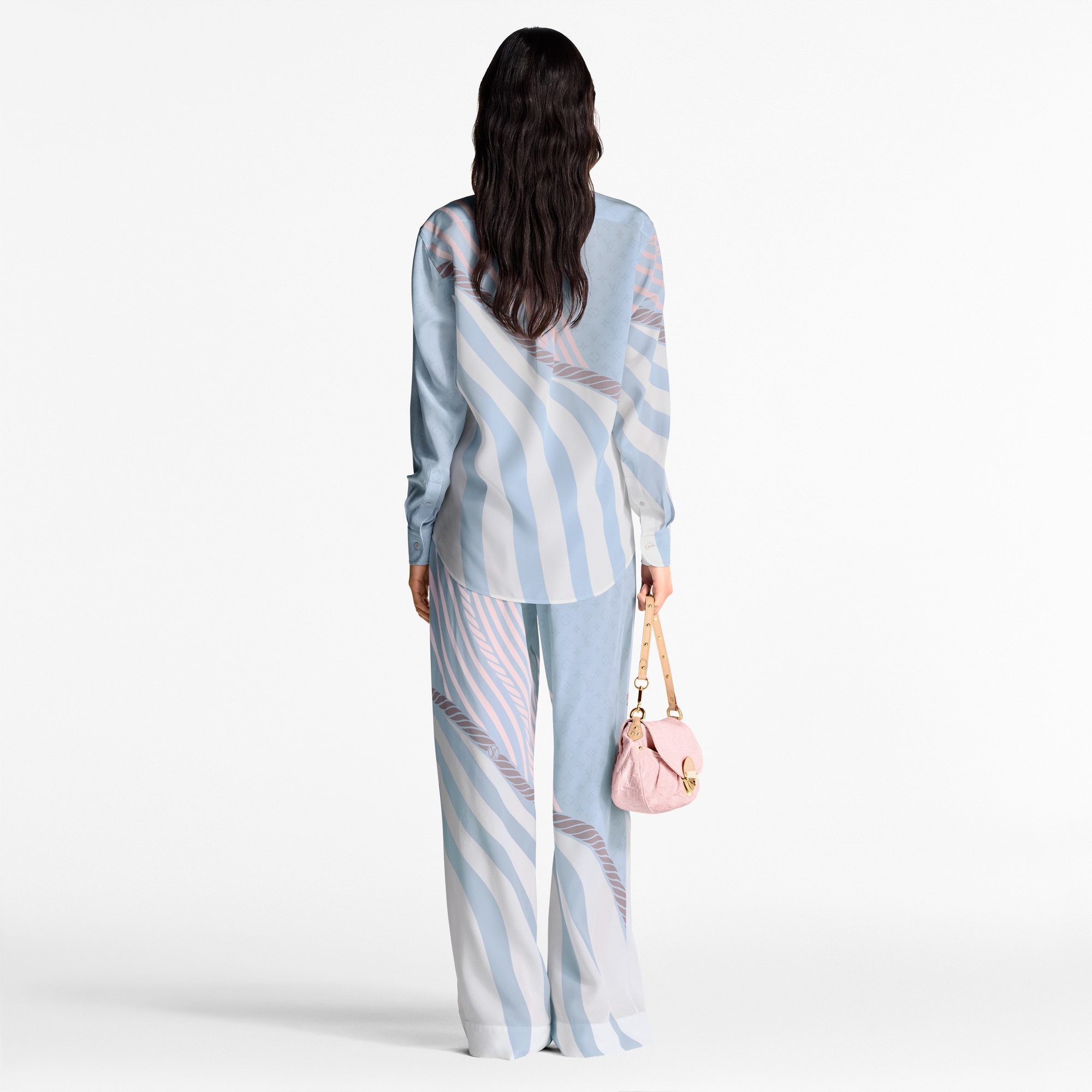 Wave Print Pajama Pants   in Women