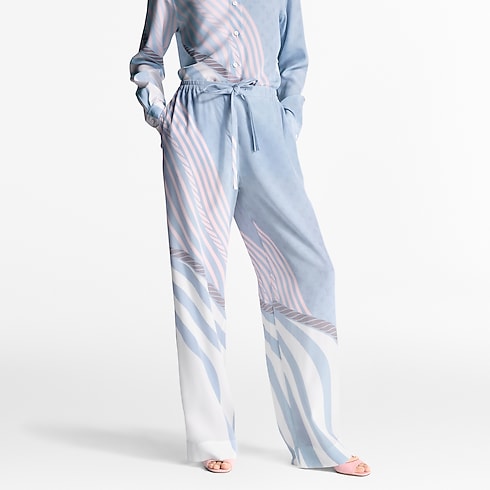 Wave Print Pajama Pants in Women's Ready-to-Wear Pants collections by Louis Vuitton (Product zoom)