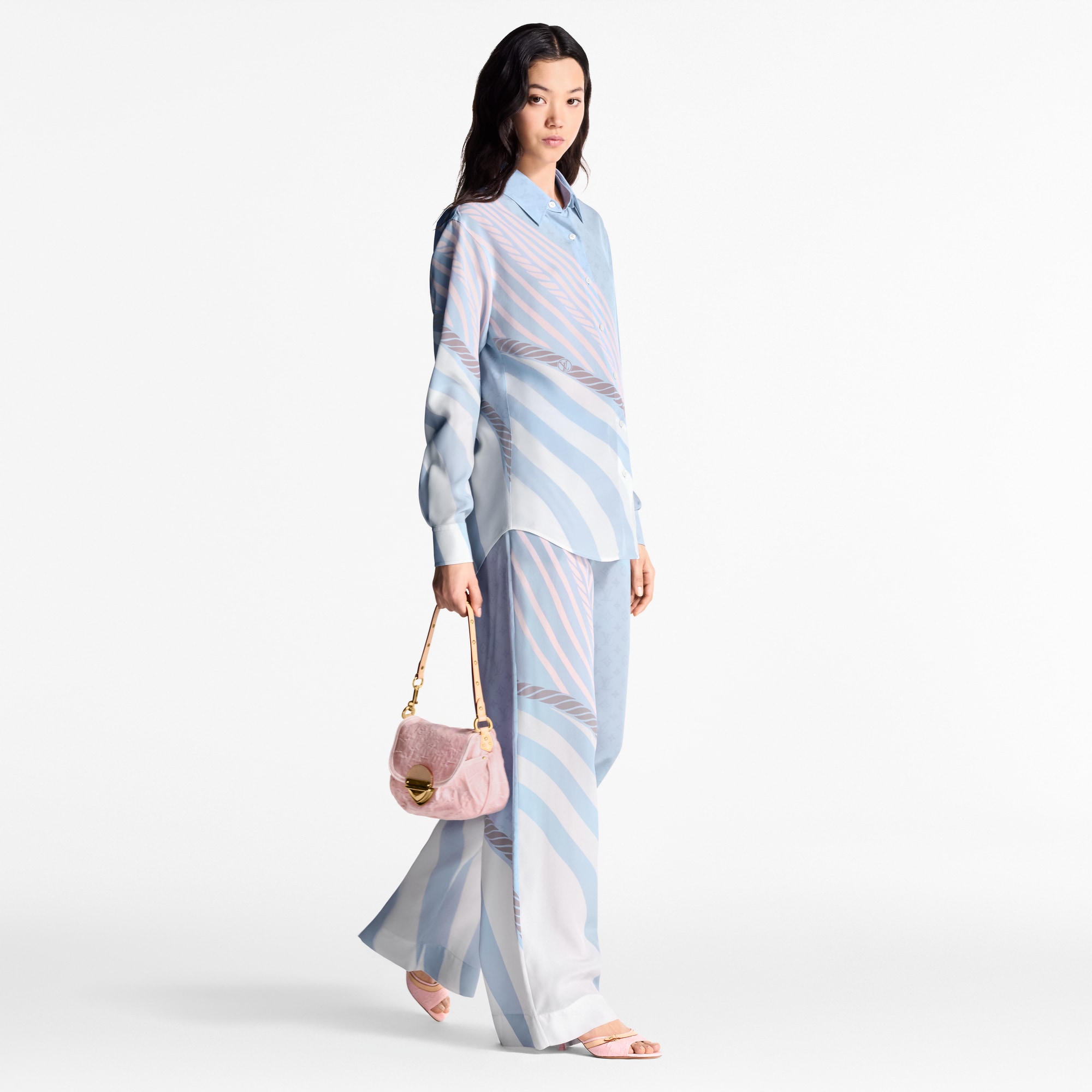 Wave Print Pajama Pants   in Women