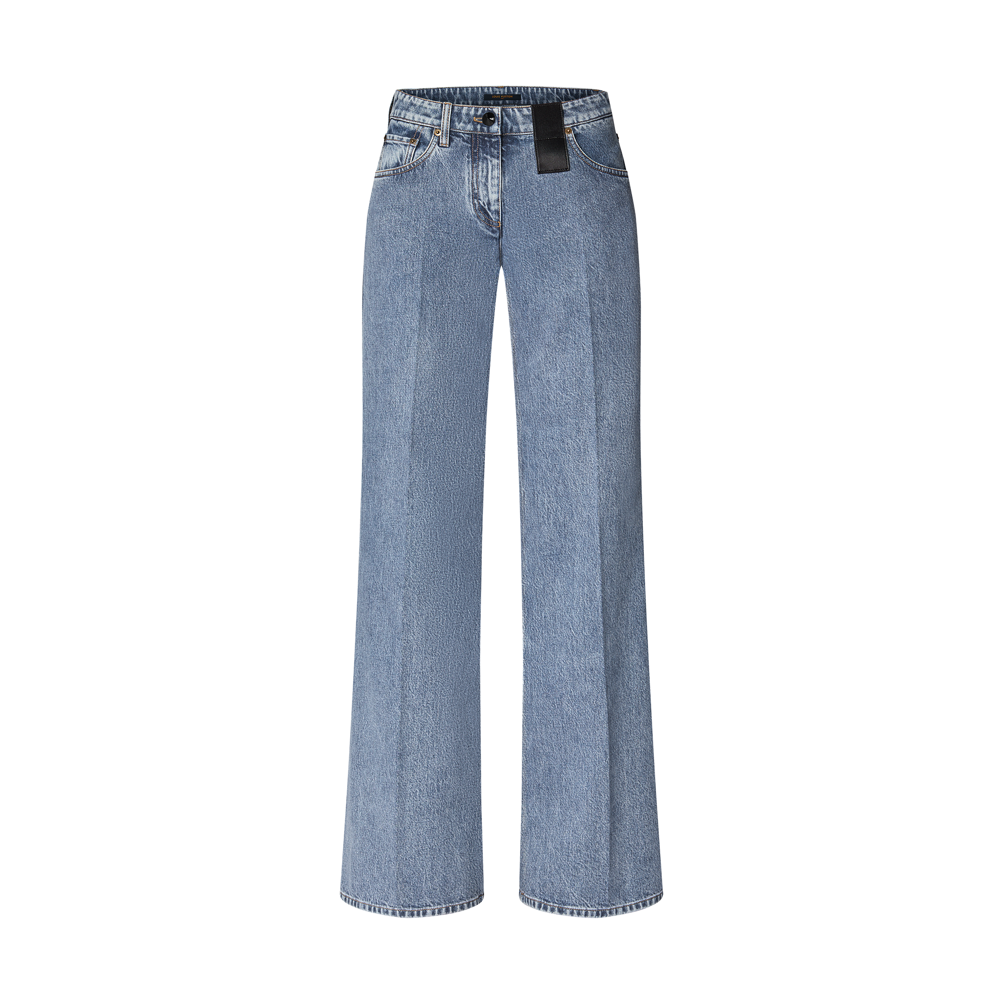 Wide-Leg Graphic Accent Jeans  in Men