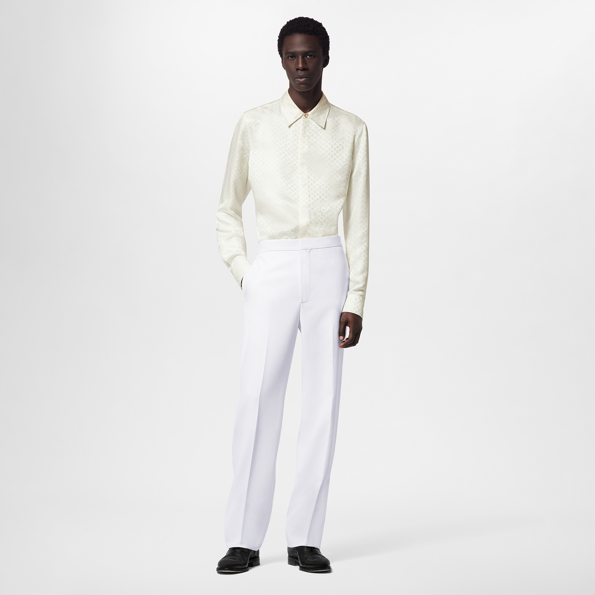 Wool Blend Evening Pants  in Men