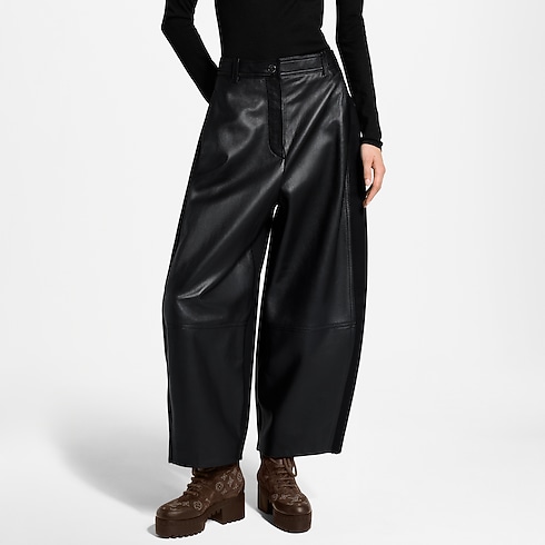 Wool Insert Leather Balloon Pants in Women's Ready-to-Wear New In Ready-to-Wear collections by Louis Vuitton (Product zoom)