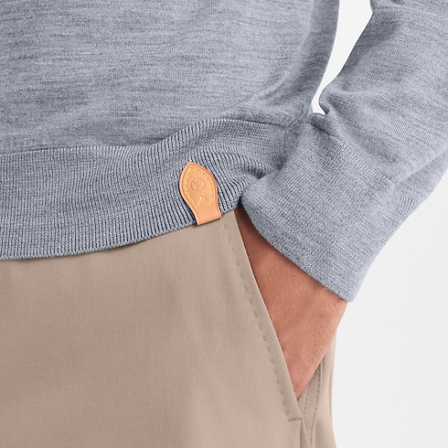 Wool Silk Cashmere Long-Sleeved Polo Shirt in Men's Ready-to-Wear All Ready-to-Wear collections by Louis Vuitton (Product zoom)