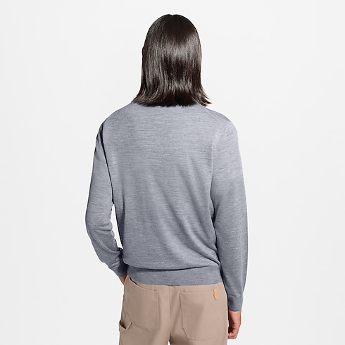 Wool Silk Cashmere Long-Sleeved Polo Shirt in Men's Ready-to-Wear All Ready-to-Wear collections by Louis Vuitton (Product zoom)