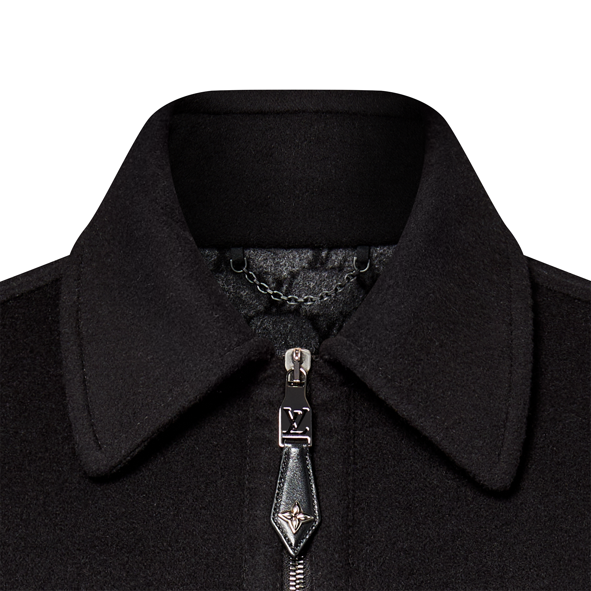 Wool-Silk Double Face Blouson  in Men