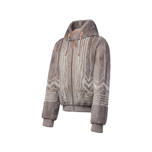 Zipped Hooded Mink Blouson in Men's Ready-to-Wear All Ready-to-Wear collections by Louis Vuitton (Product zoom)