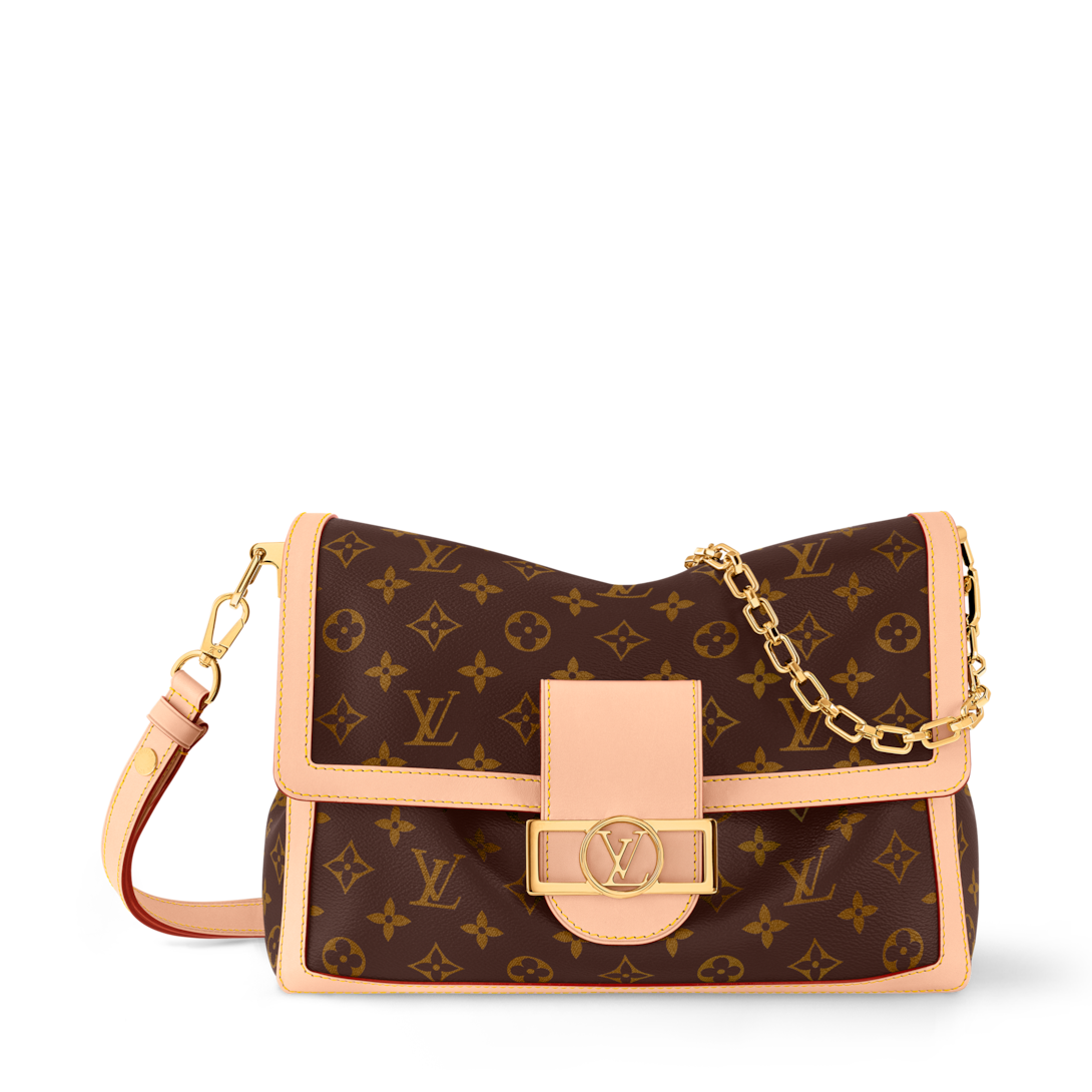Dauphine chain wallet handtas doek Louis Vuitton multicolor in Doek -  43948448